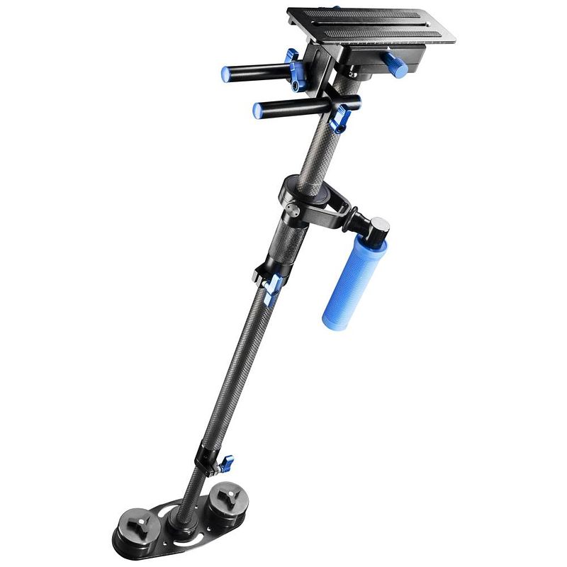 Foto van Walimex pro schwebestativ stabypod carbon 120cm gimbal mechanisch 1/4 inch zwart