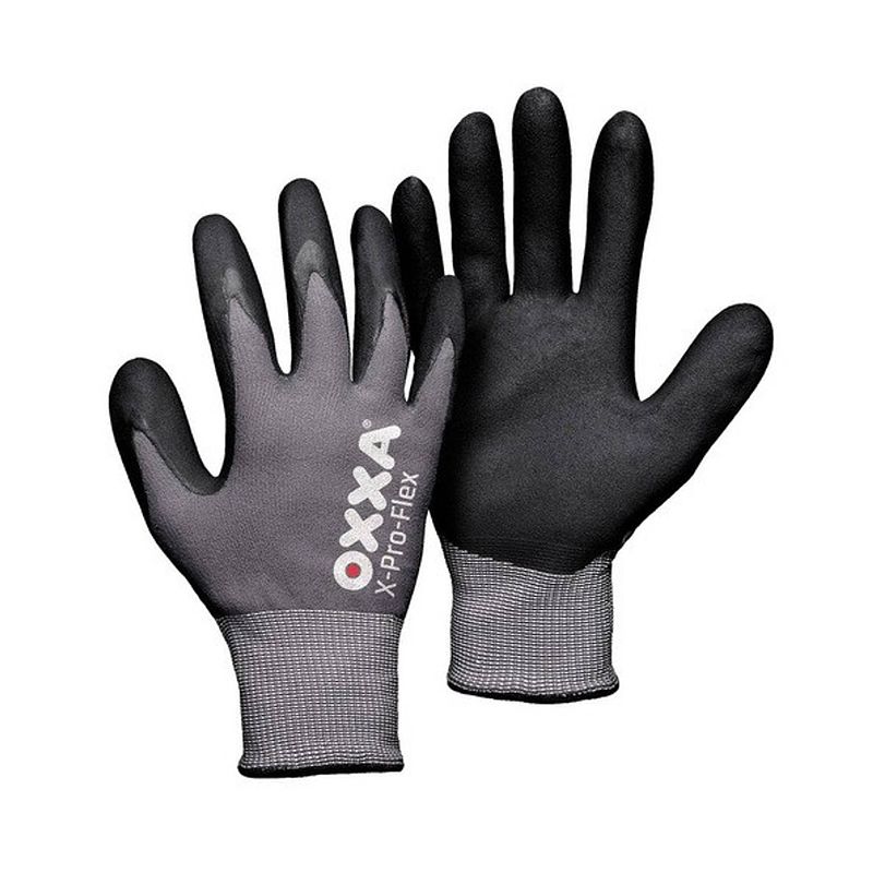 Foto van Oxxa handschoenen x-pro flex zwart (maat 9- l)