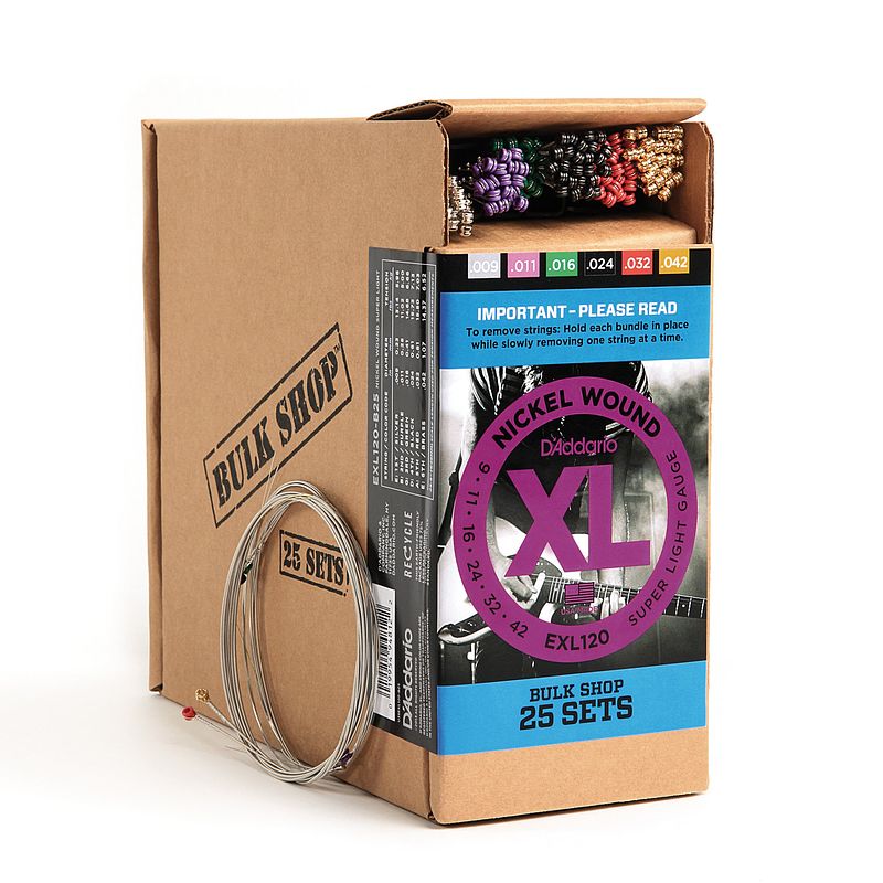 Foto van D'saddario exl120-b25 snarenset voor elektrische gitaar (25 sets)