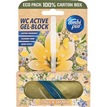 Foto van Ambi pur wc active gelblock citrus & jasmin 45g bij jumbo