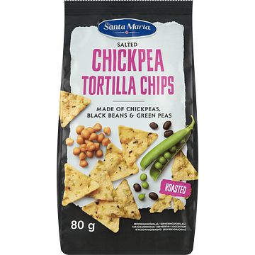 Foto van Santa maria salted chickpea tortilla chips 80g bij jumbo