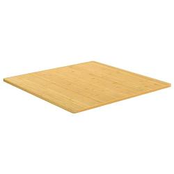 Foto van The living store bamboe tafelblad - 80x80x1.5 cm (lxbxd) - duurzaam en veelzijdig - afgeronde randen - eenvoudig schoon