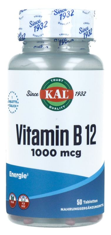 Foto van Kal vitamine b12 1000mcg