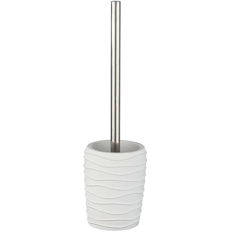 Foto van Wenko toiletborstel en houder corda 37,5 cm polyresin wit