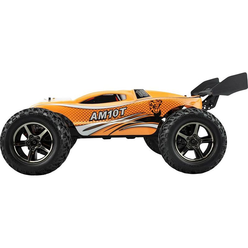 Foto van Amewi am10t brushless 1:10 rc auto elektro truggy 4wd rtr 2,4 ghz