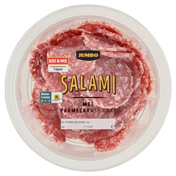 Foto van 3 voor € 6,00 | jumbo salami parmezaanse kaas 80g aanbieding bij jumbo