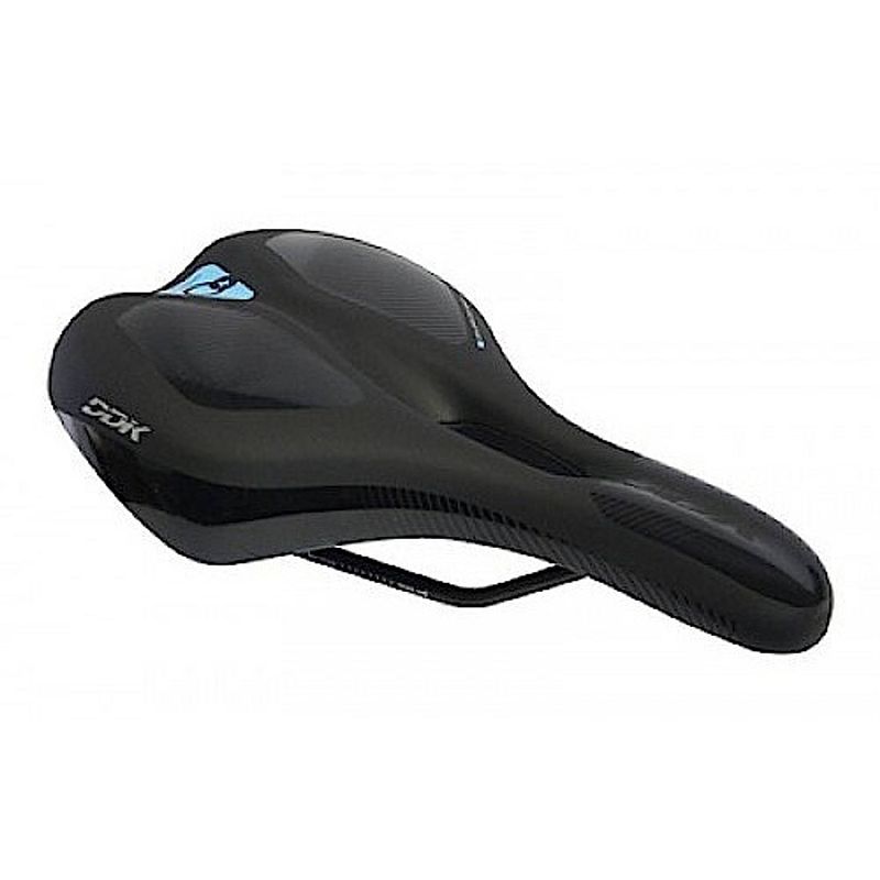 Foto van Cycle tech zadel comfort plus ergo sport heren 170 mm zwart