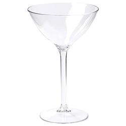 Foto van Depa cocktail glazen - 4x - transparant - onbreekbaar kunststof - 300 ml - cocktailglazen