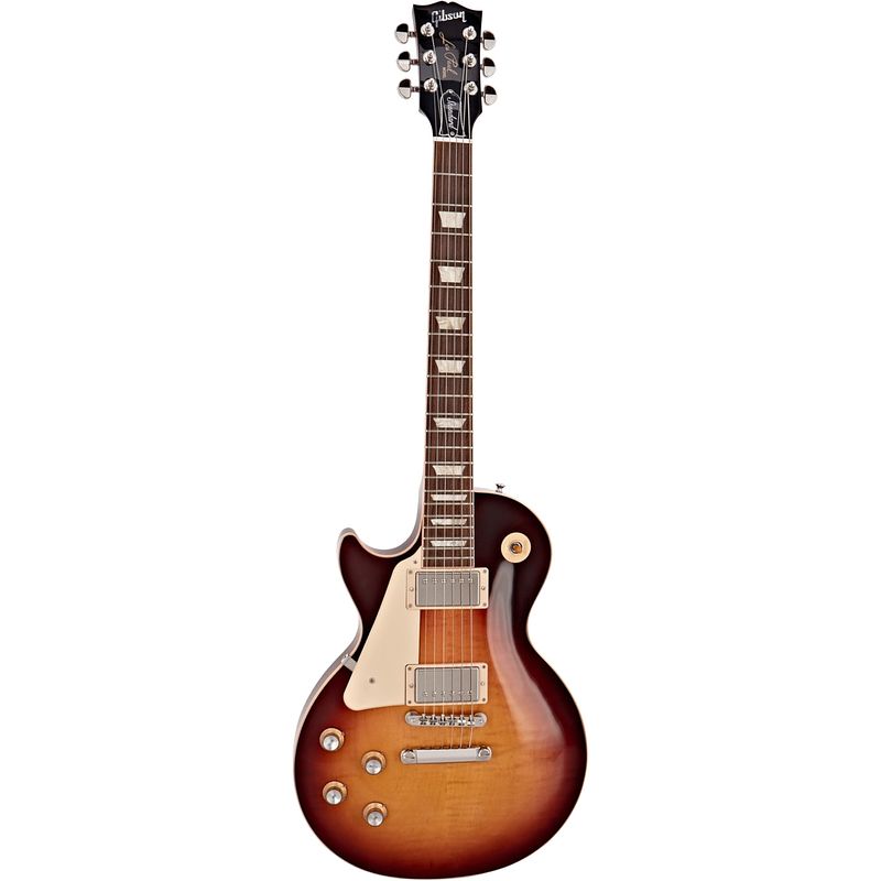 Foto van Gibson original collection les paul standard 60s lh bourbon burst linkshandige elektrische gitaar met koffer