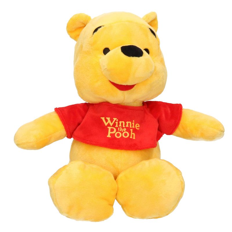 Foto van Gele disney winnie de poeh beer zachte knuffel 34 cm baby speelgoed - knuffeldier