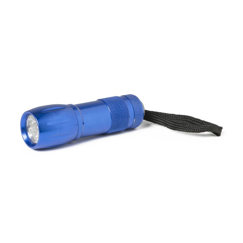 Foto van Led zaklamp - blauw - 9.6x3.3x3.3 cm