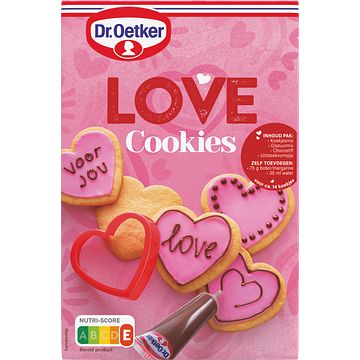 Foto van Dr. oetker love cookies koekjes bakmix 354g bij jumbo