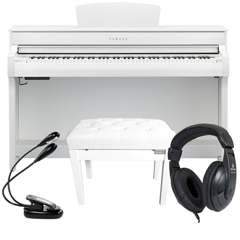 Foto van Yamaha clavinova clp-735wh complete bundel