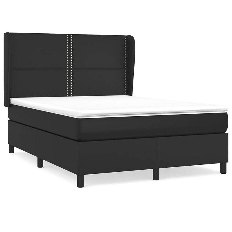 Foto van The living store boxspringbed - kunstleren bedframe - pocketvering matras - huidvriendelijk topmatras