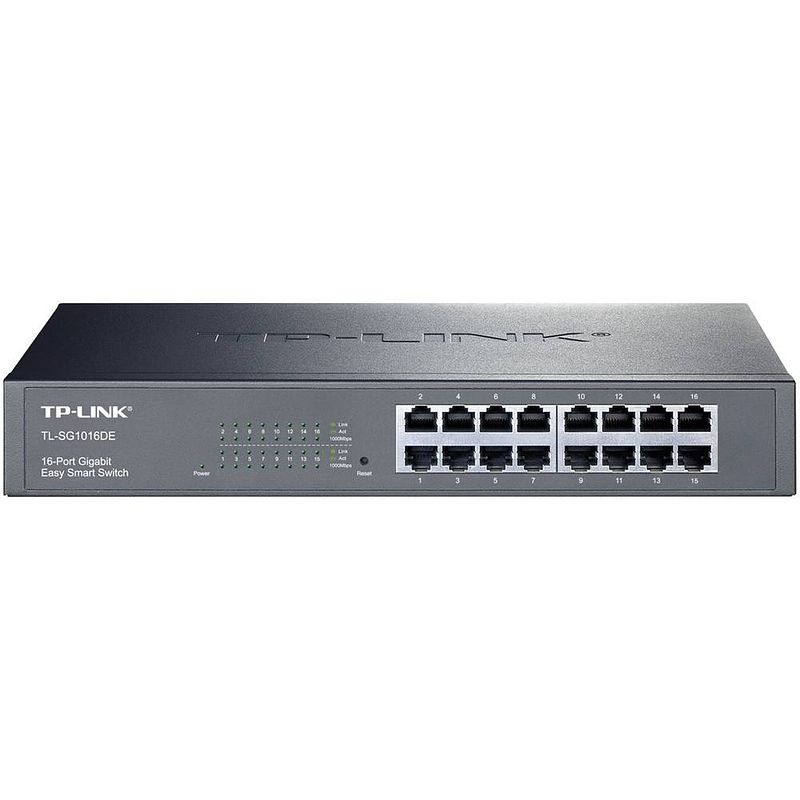 Foto van Tp-link tl-sg1016de netwerk switch 16 poorten 1 gbit/s