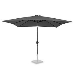 Foto van Vonroc parasol rosolina 280x280cm - stokparasol kantelbaar - upf 50+ doek - grijs- excl. voet