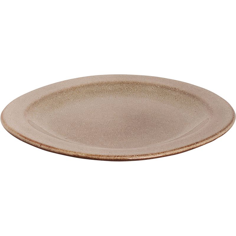 Foto van Palmer bord earth 21 cm bruin stoneware 1 stuk(s)