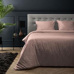 Foto van Dekbedovertrek essential - lits-jumeaux (240x220 cm) - roze microvezel - dessin: patroon, modern - luna bedding - dekbed-discounter.nl