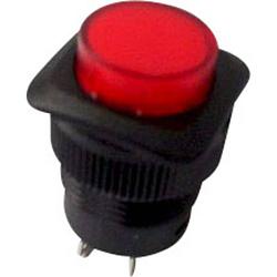 Foto van Tru components tc-r13-508al-05rt druktoets 250 v/ac 1.5 a 1x uit/(aan) moment rood 1 stuk(s)