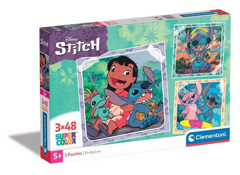 Foto van Clementoni stitch puzzel 3 x 48 stukjes