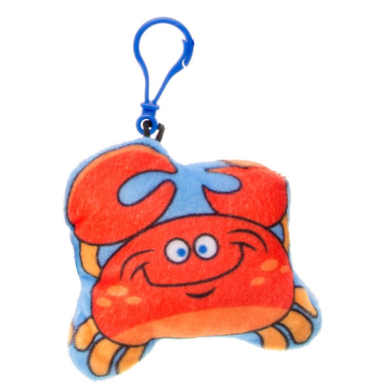 Foto van Lg-imports sleutelhanger krab junior 6 cm pluche rood