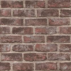 Foto van Dutch wallcoverings behang brick bruin