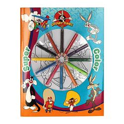 Foto van Boek specials nederland bv super color kleurboek looney tunes met potloden