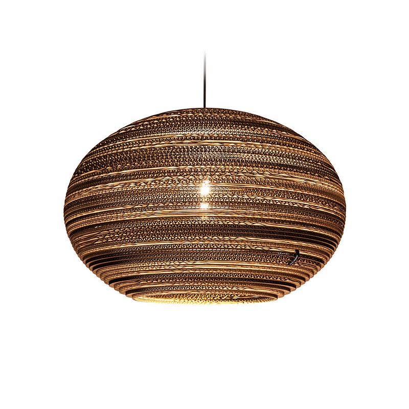 Foto van Lamponline hanglamp lazy 640 ø 64 cm bruin