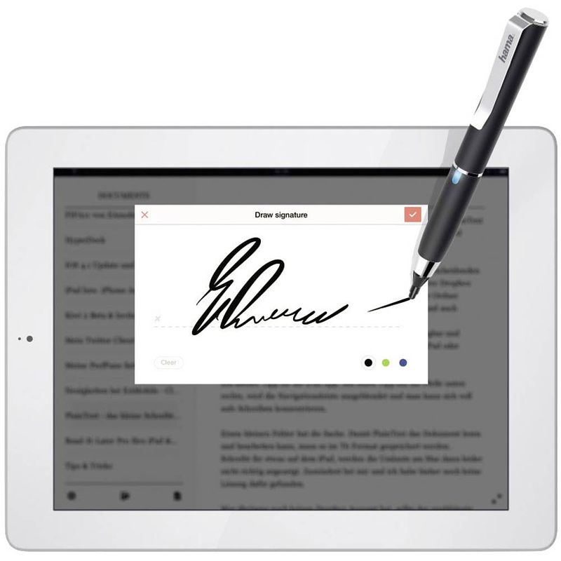 Foto van Hama active fineline touchpen zwart