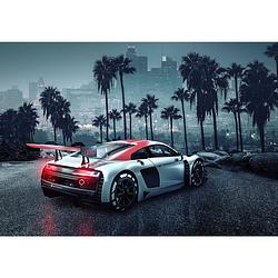 Foto van Komar audi r8 l.a. papier fotobehang 368x254cm 8-delen