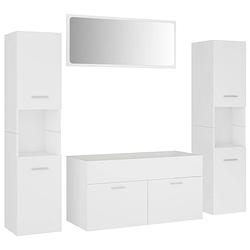 Foto van The living store badkamermeubelset - chique - meubelset - 90x38.5x46 cm - kleur- wit