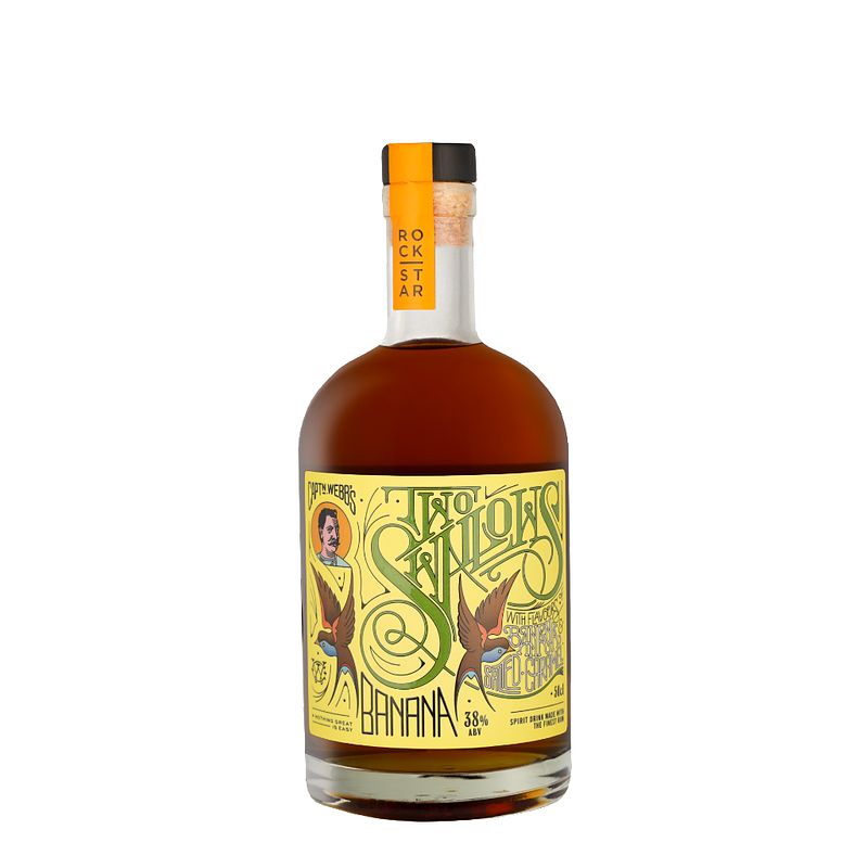 Foto van Rockstar two swallows banana & salted caramel 50cl rum