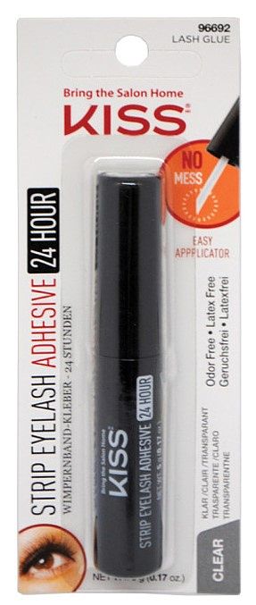 Foto van Kiss strip eyelash adhesive 24 hour glue