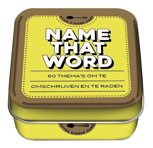 Foto van After dinner games - name that word! - paperback (9789464082647)