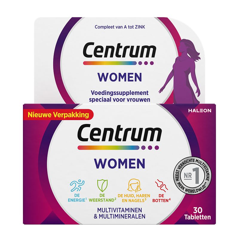 Foto van Centrum women multivitaminen tabletten 30st