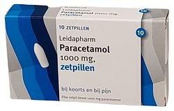Foto van Leidapharm paracetamol 1000mg zetpil