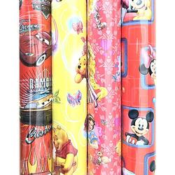 Foto van Disney assortiment cadeaupapier inpakpapier h707 - 3 meter x 100 cm - 4 rollen