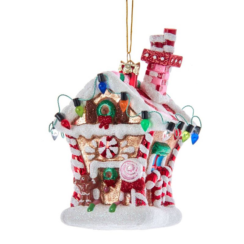 Foto van Kurt s. adler - orn.glas gingerbread huis l12cm