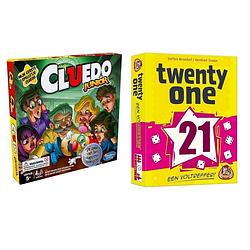 Foto van Spellenbundel - 2 stuks - twenty one & cluedo junior