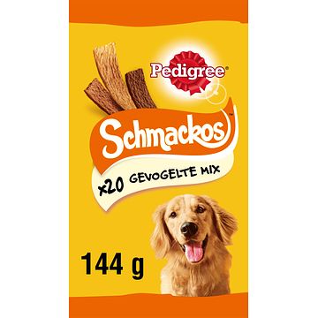 Foto van Pedigree schmackos hondensnacks gevogelte 20 stuks bij jumbo