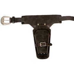 Foto van Verkleed cowboy holster voor 1 revolver/pistool voor volwassenen - verkleedattributen