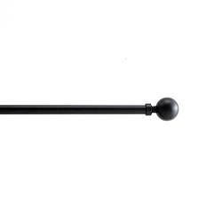 Foto van Acaza lange gordijnroede - uitschuifbare gordijn rail - stang van 240-360 cm - zwart