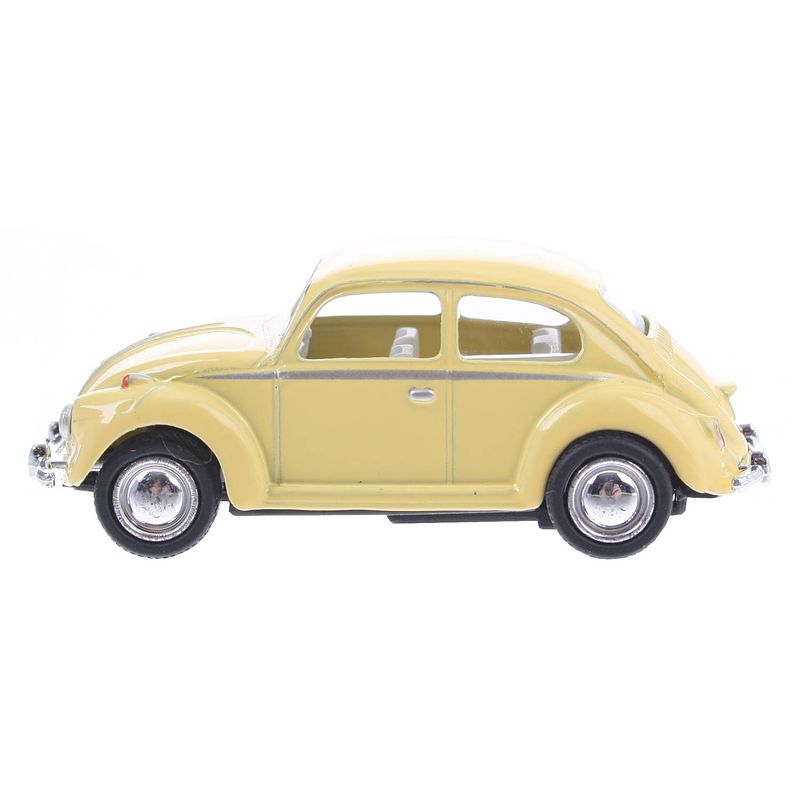 Foto van Goki volkswagen classical beetle (1967) geel 6,5 cm