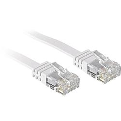 Foto van Lindy 47503 rj45 netwerkkabel, patchkabel cat 6 u/utp 3.00 m wit snagless 1 stuk(s)