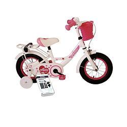 Foto van Volare kinderfiets ashley - 12 inch - wit - inclusief ways bandenplakset