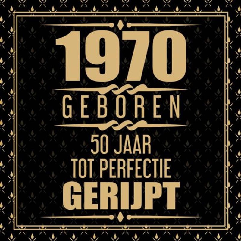 Foto van 1970 geboren 50 jaar tot perfectie gerijpt