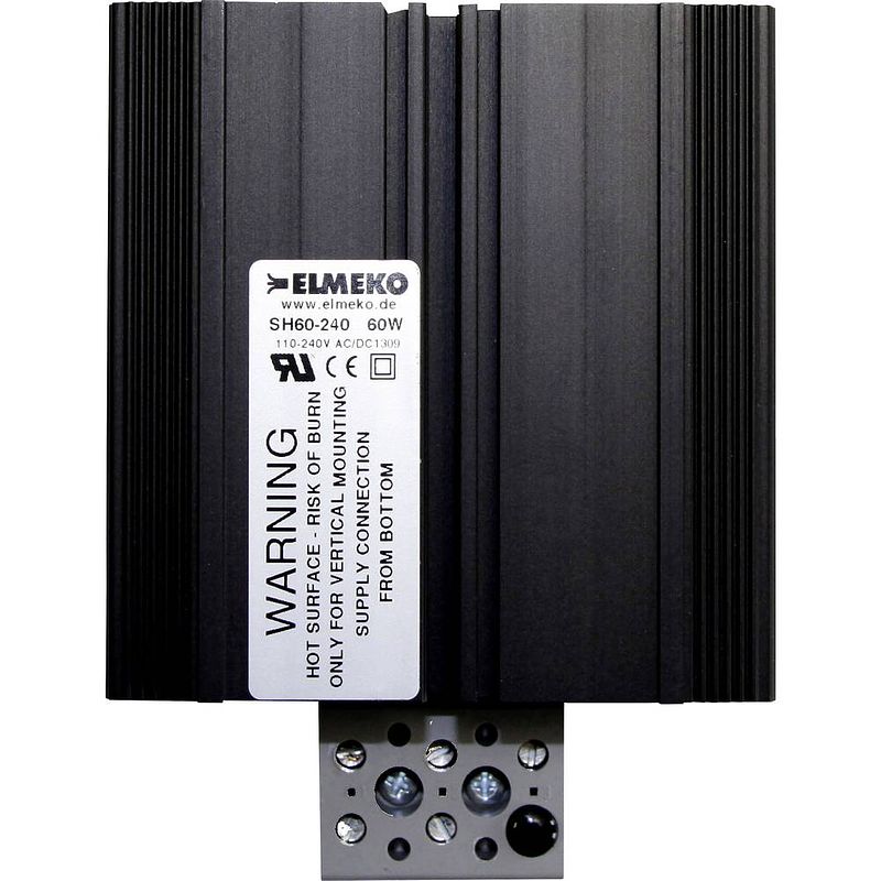 Foto van Elmeko sh 60 schakelkastverwarming 110 - 240 v dc/ac 60 w (l x b x h) 105 x 80 x 83 mm 1 stuk(s)