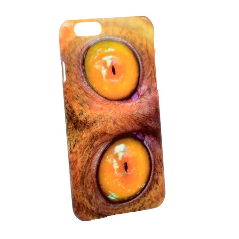 Foto van Giggle beaver telefoonhoesje ogen iphone 6 polycarbonaat oranje