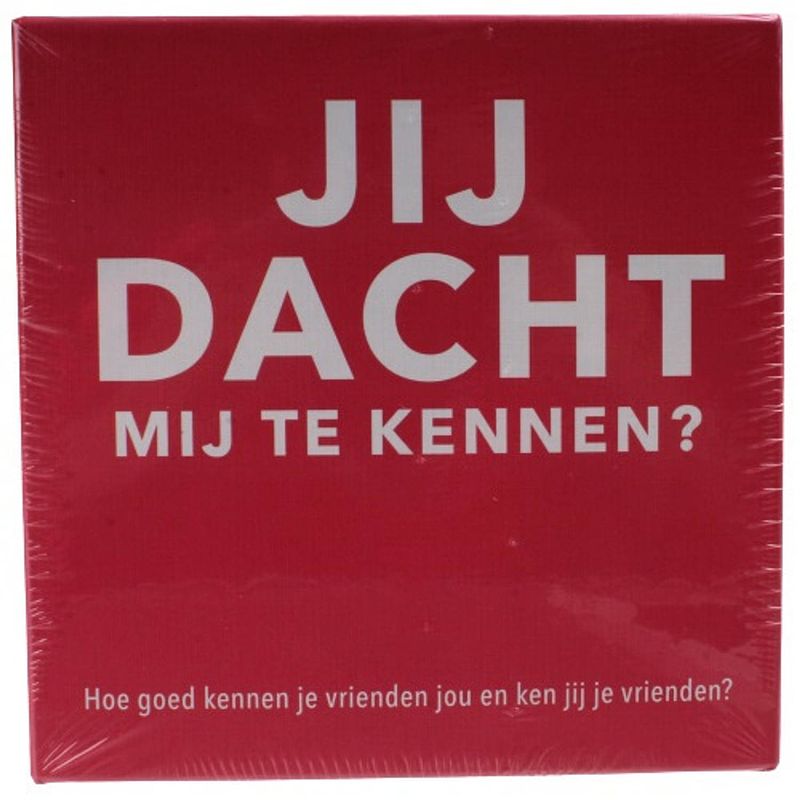 Foto van Tactic kaartspel jij dacht mij te kennen? karton roze 200-delig