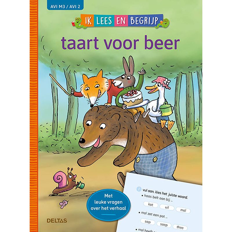 Foto van Deltas ik lees en begrijp - taart voor beer